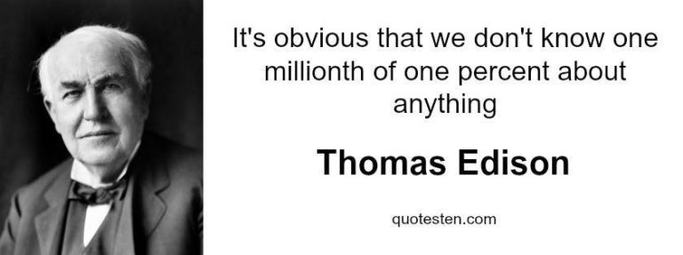 Thomas Edison Quotes